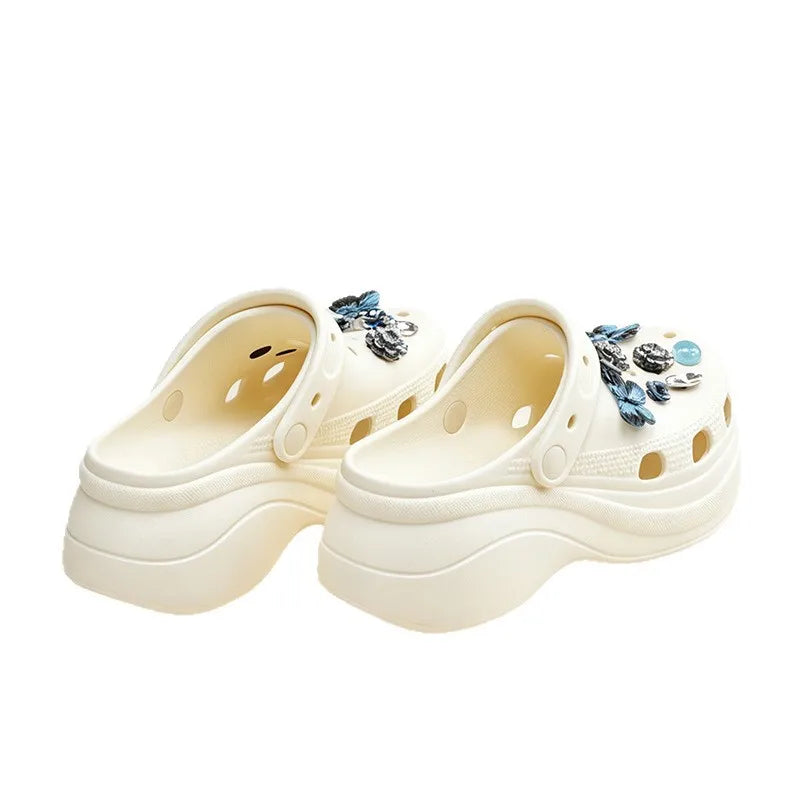 Women's Thick Sole Clog Sandals – Anti-Slip Summer Beach Slides