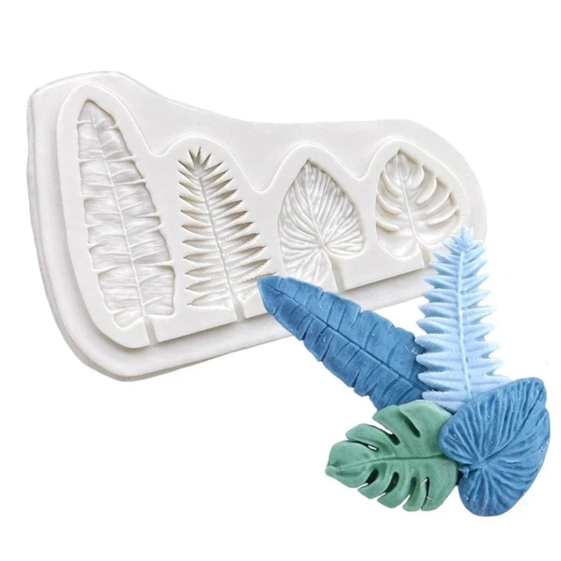 Palm Leaf Silicone Fondant Mold – Sugarcraft Baking Mould
