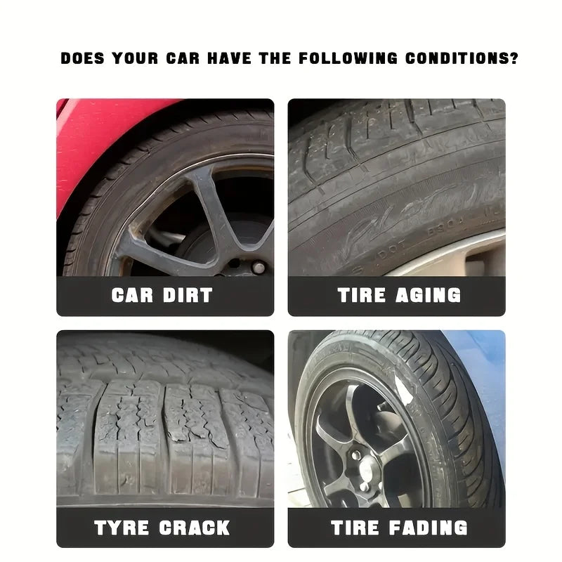 Car Tire Shine Wax – Gloss Enhancer & Plastic Protector