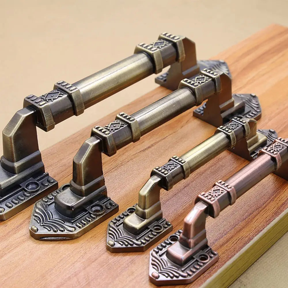 Antique Aluminum Alloy European Drawer Flush Handles Decorative