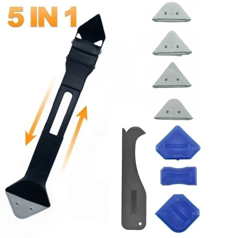 5-in-1 Caulk Remover & Silicone Sealant Smoother Tool Set