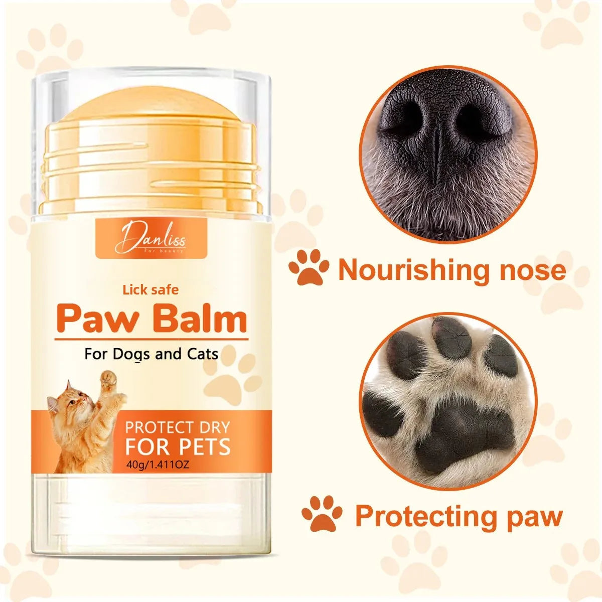 Pet Paw Balm – Avocado Oil & Beeswax for Cats & Dogs