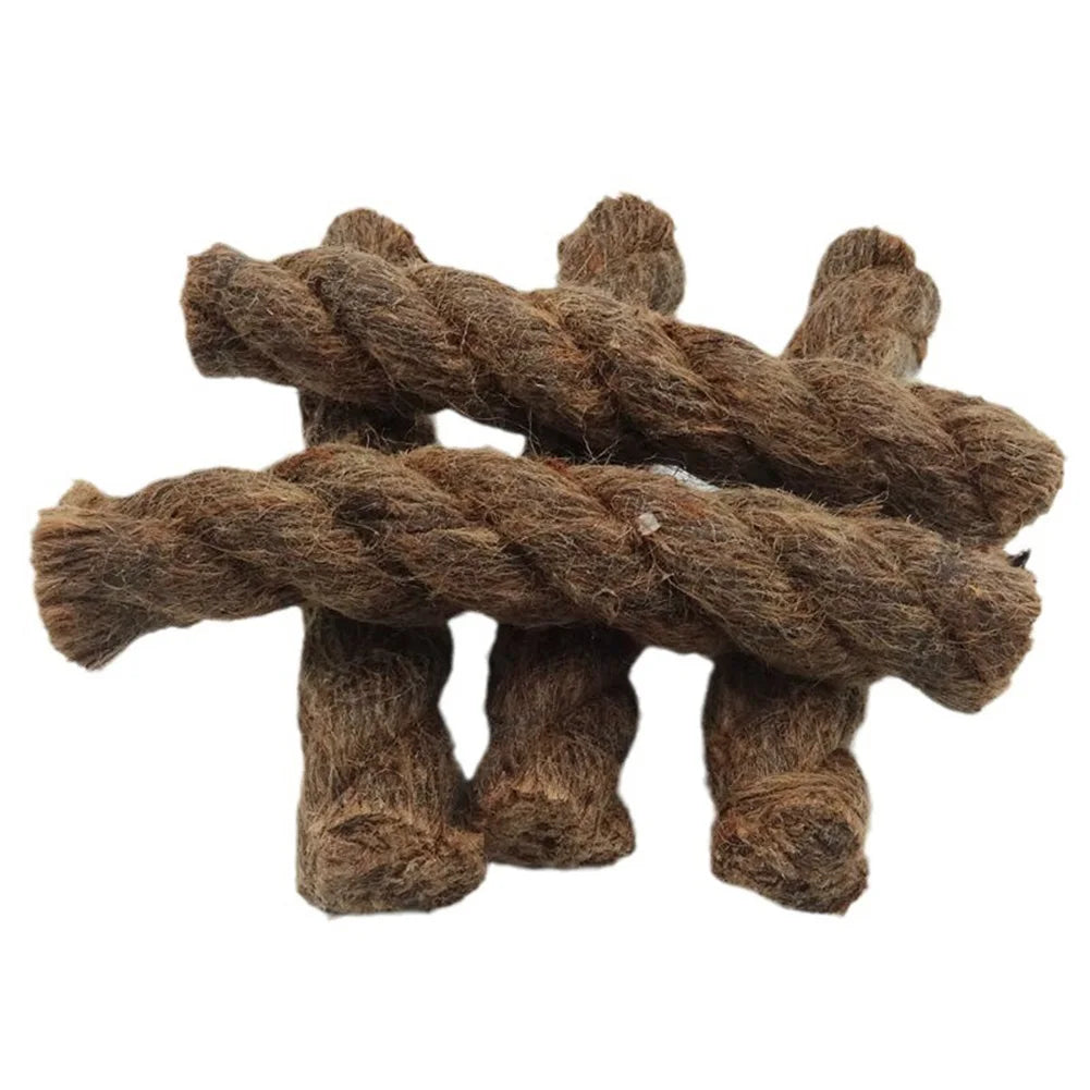 Wax-Infused Hemp Rope Fire Starters Kit | 4pc Weatherproof