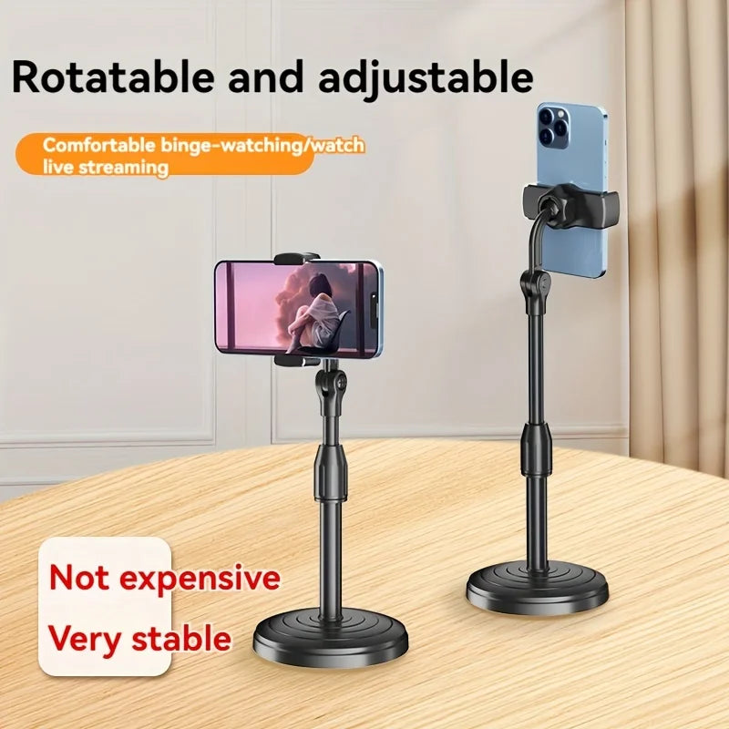 Adjustable Telescopic Phone Stand for Live Streaming & Video