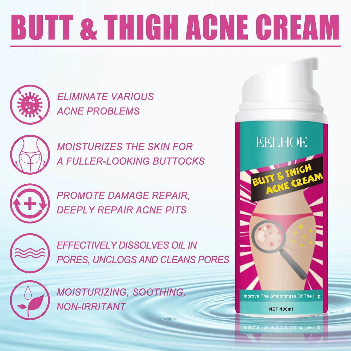 EELHOE Butt & Thigh Acne Cream – Dark Spot & Pimple Treatment
