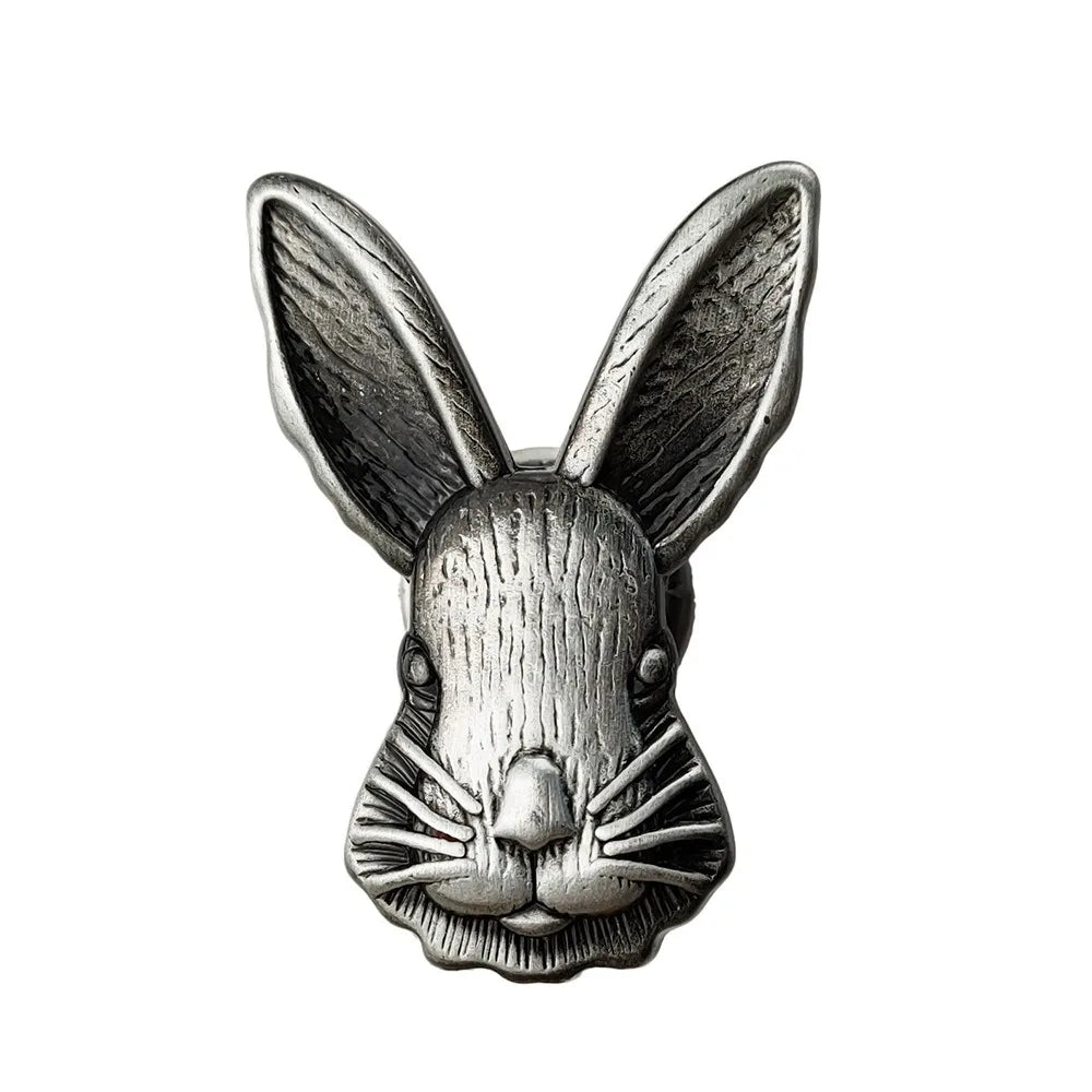Retro Easter Bunny Brooch Pin | Zinc Alloy Rabbit Badge