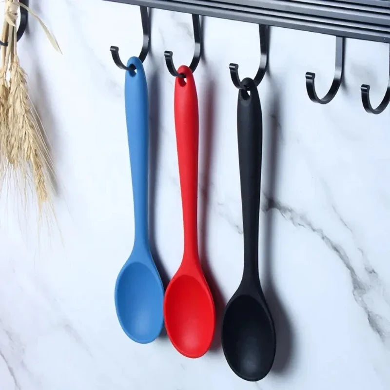 Silicone Soup Spoon – Heat-Resistant Nonstick Kitchen Spoon