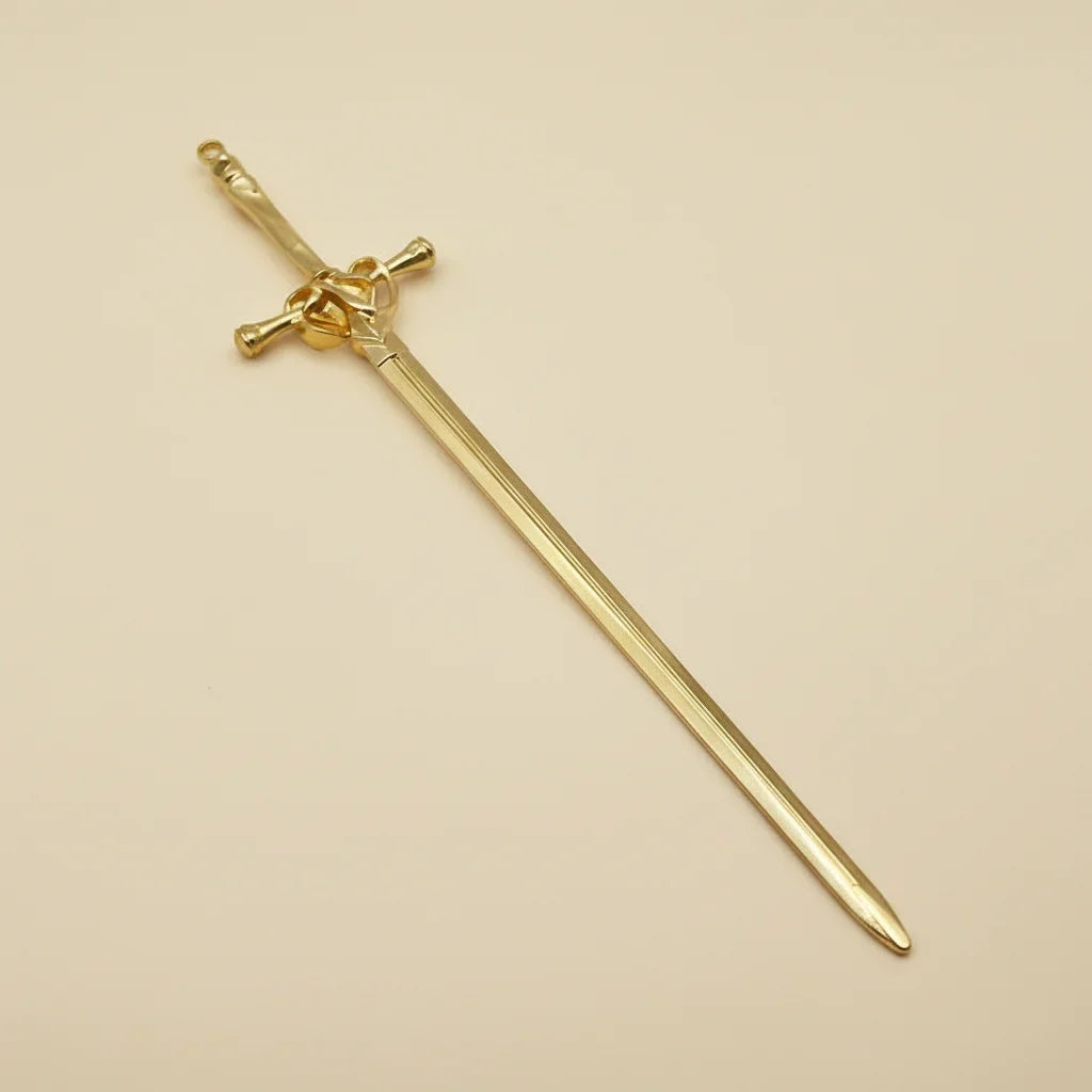 Chinese Alloy Sword Hair Stick | Hanfu Hair Accessory