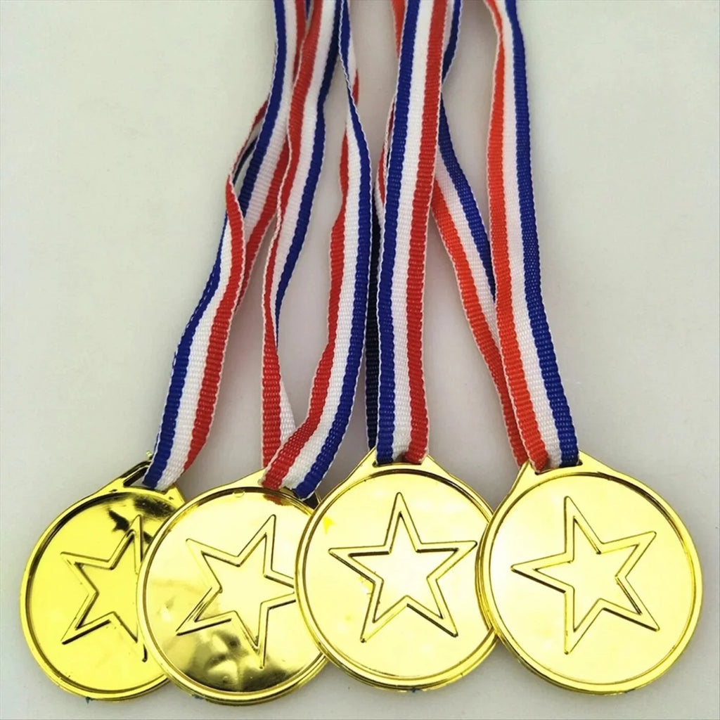 30-Pack Gold Kids Winner Medals – Party Favors & Sports Awards