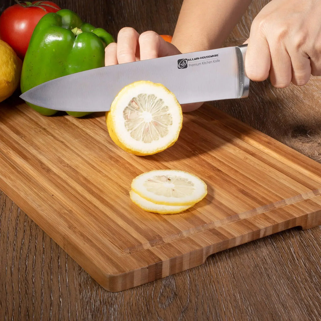 6-Piece Chef Knife Set with Wooden Block | Carbon Steel