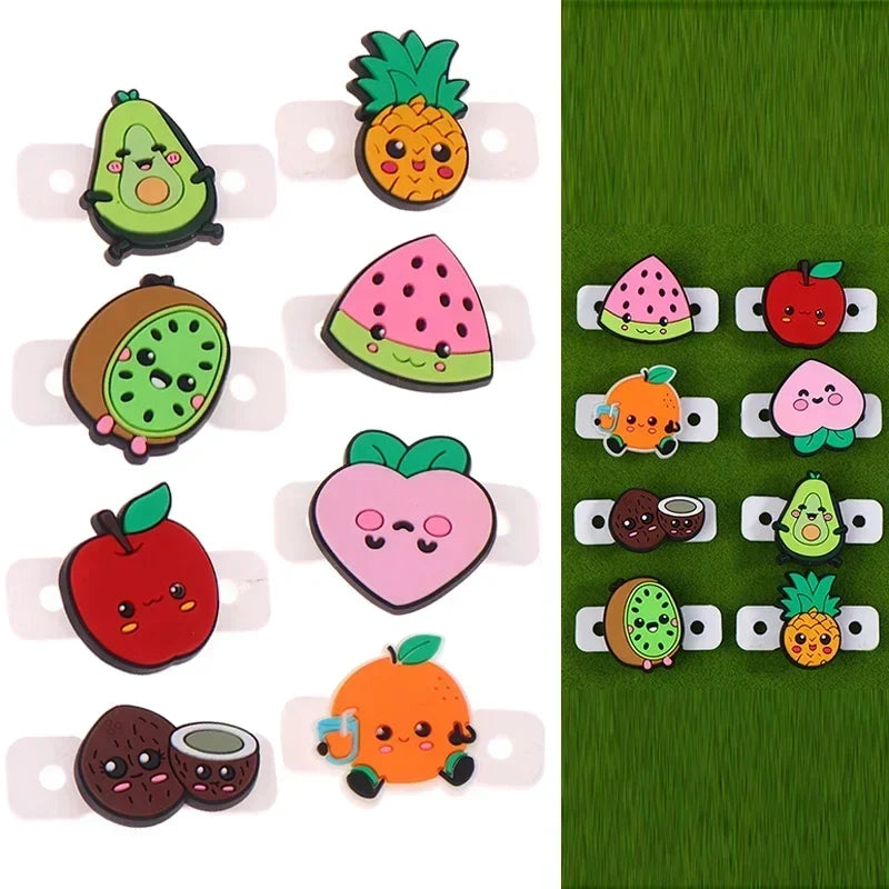 4 6 Lot Tennis Vibration Dampeners Cartoon Fruit Shape Racket Anti