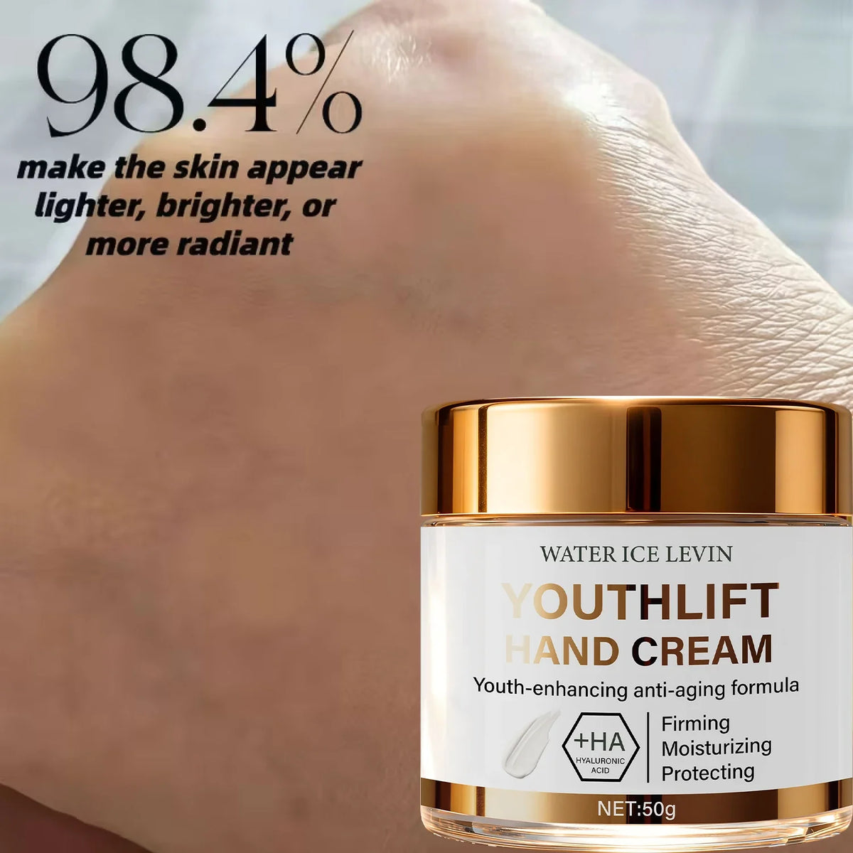 YouthLift Anti-Aging Hand Cream – HA & Retinol, 50g