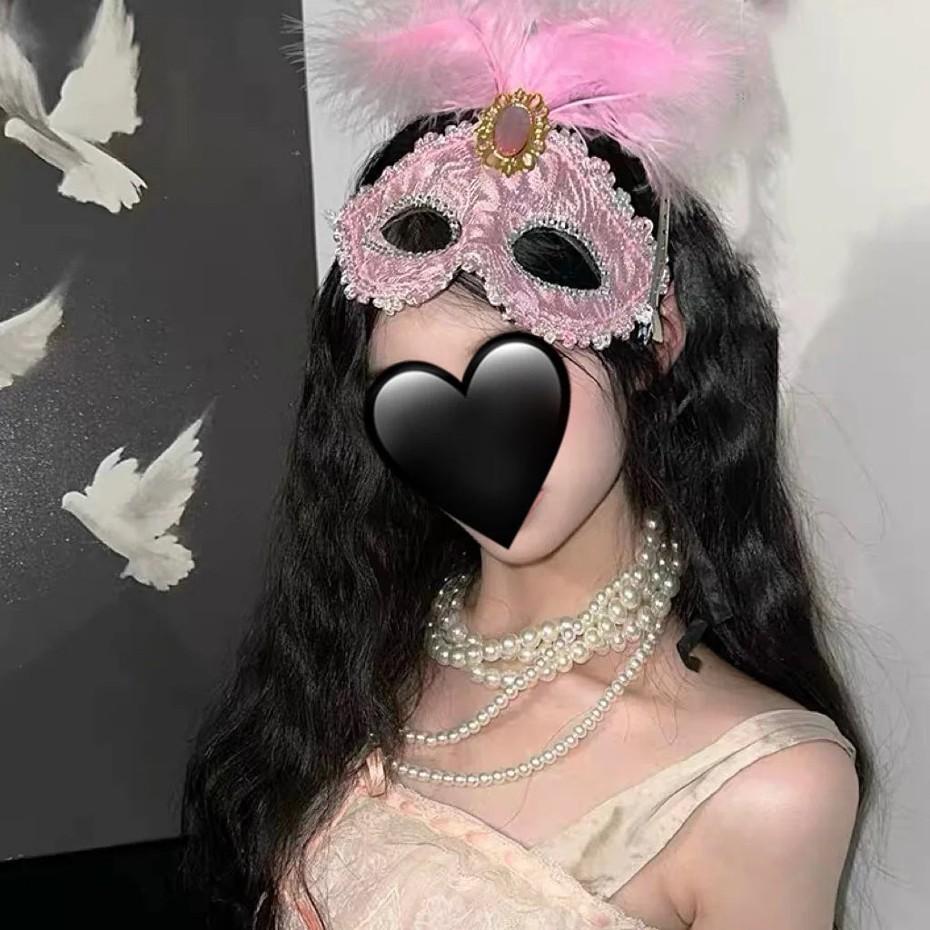 Holiday Masquerade Princess Mask Women Adult Party Half-face Classic