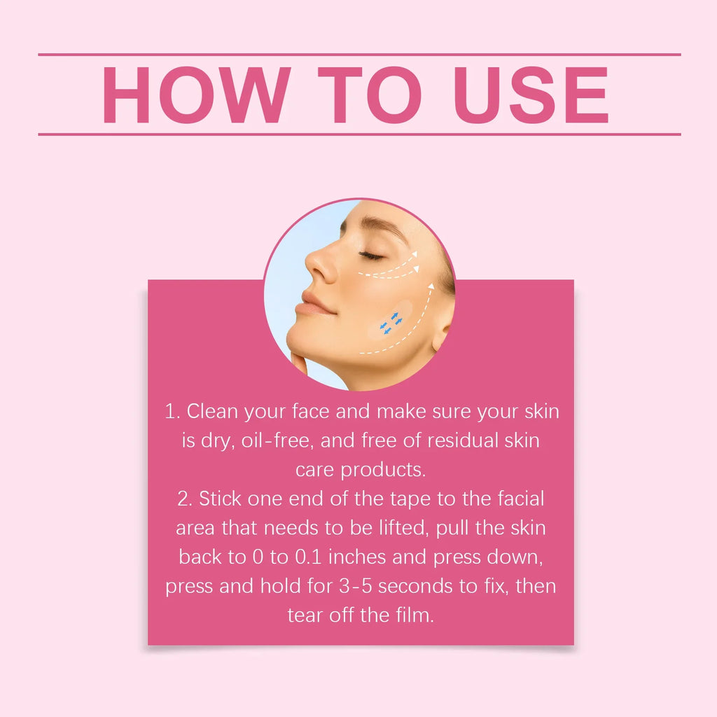 Hyaluronic Acid Facial Lifting Patches 120 Pcs – Face Tape