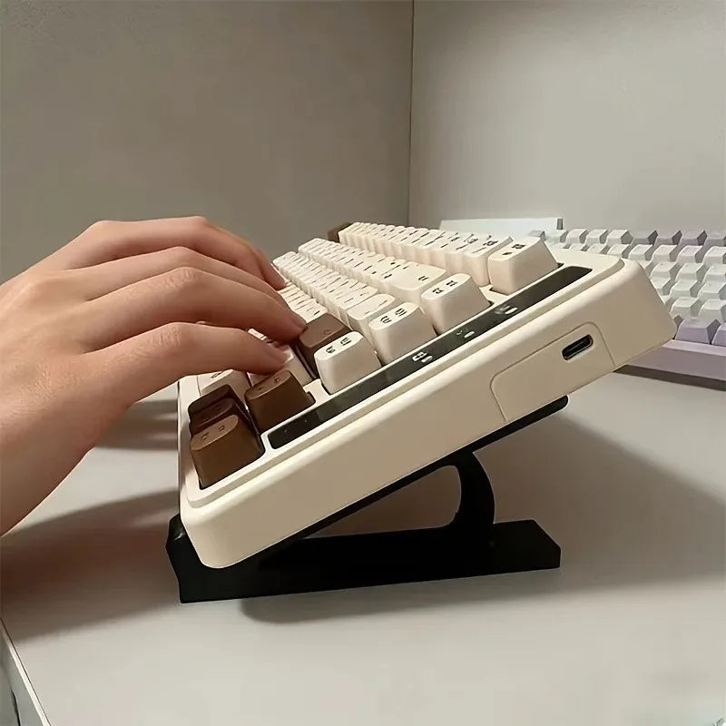 1 Pair Ergonomic Keyboard Riser Non-slip Universal Stand Multi-color