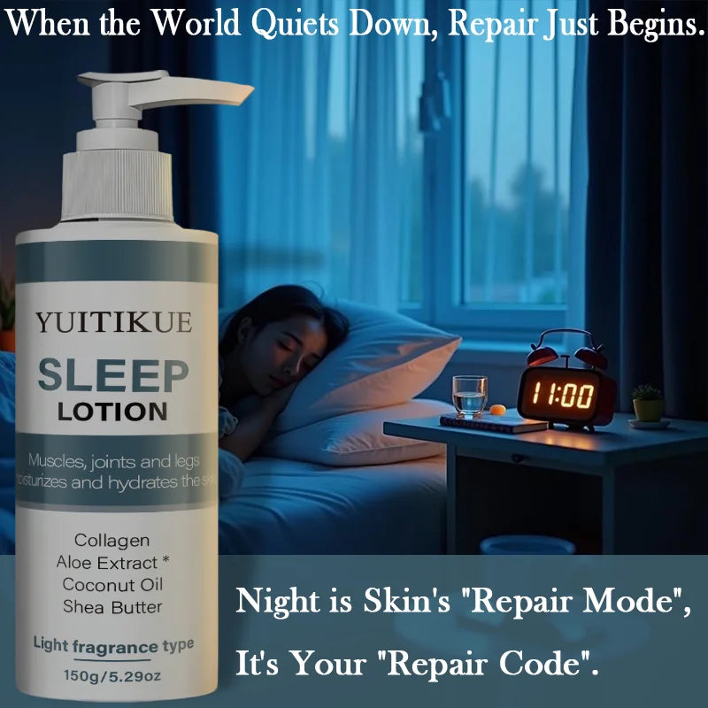 YUITIKUE Sleep Lotion – Collagen & Aloe Night Body Cream 150g
