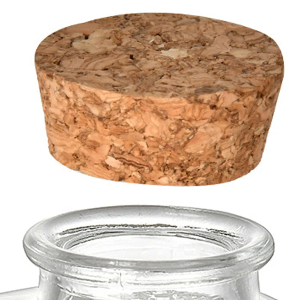 50ml Clear Glass Cork Bottles for DIY, Spice & Party Decor