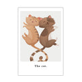 Funny Cute Cat Canvas Wall Art | Unframed Home Decor Poster