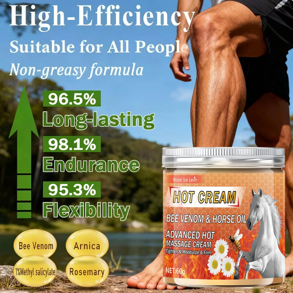 Bee Venom & Horse Oil Warming Cream – Firm & Nourish 60g