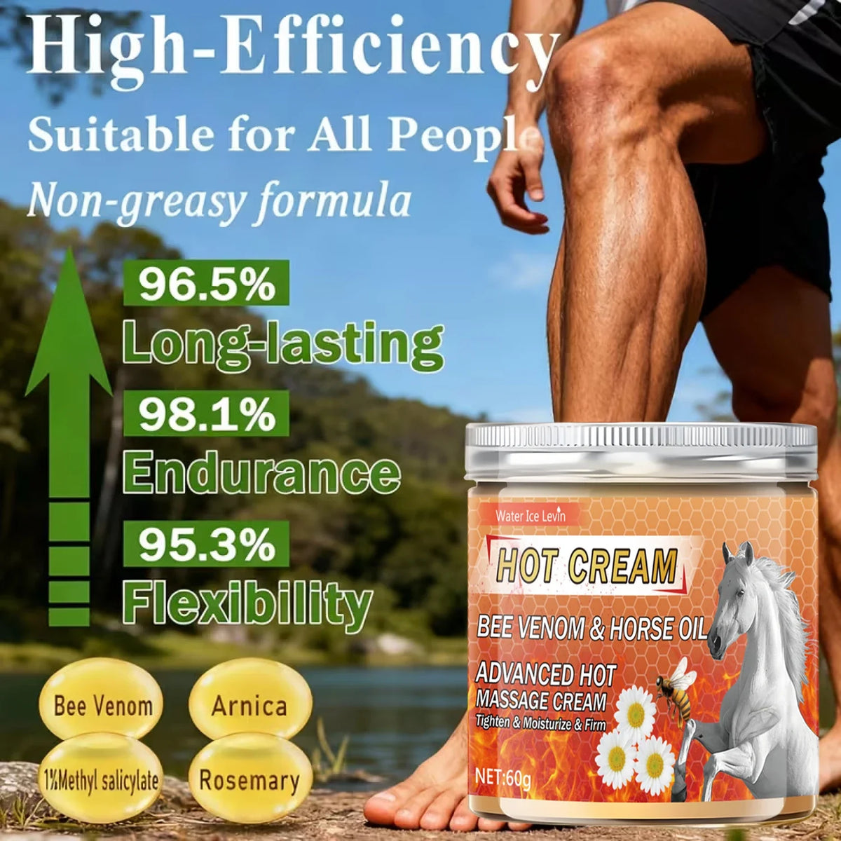 Bee Venom & Horse Oil Warming Cream – Firm & Nourish 60g