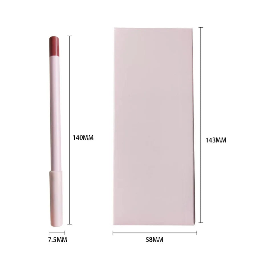 6-Piece Waterproof Matte Lip Liner Set | Vegan, Long-Lasting