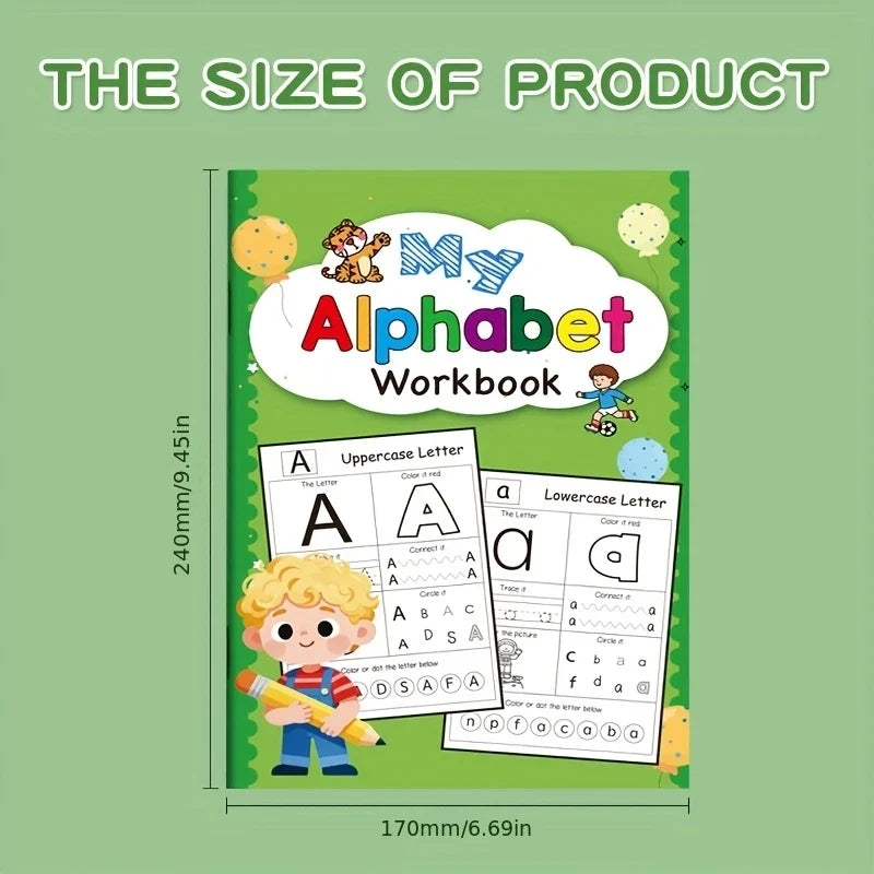 Children's Writing Practice Book Containing 26 English Letters A-z