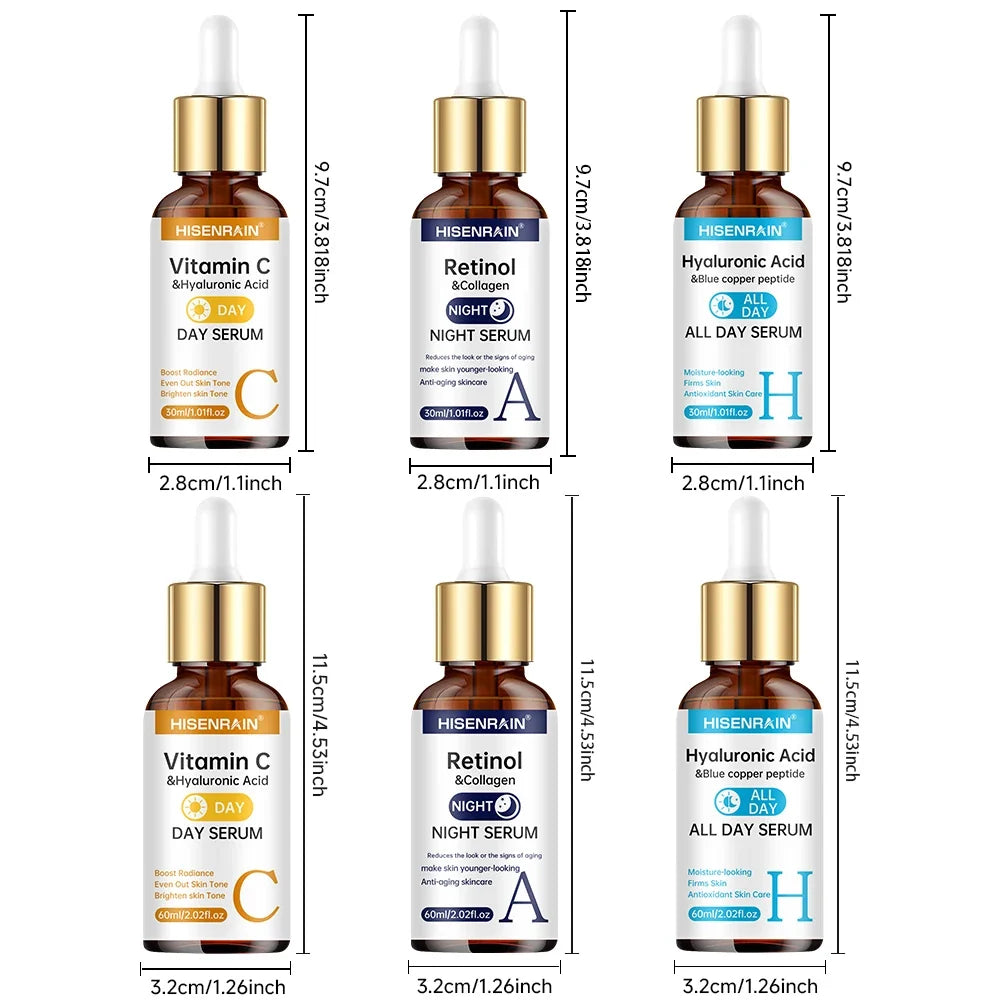 HISENRAIN Vitamin C Retinol Hyaluronic Acid Serum Duo