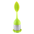 Tea Infuser Stainless Steel Fine Mesh Filter BPA-Free Silicone Leaf