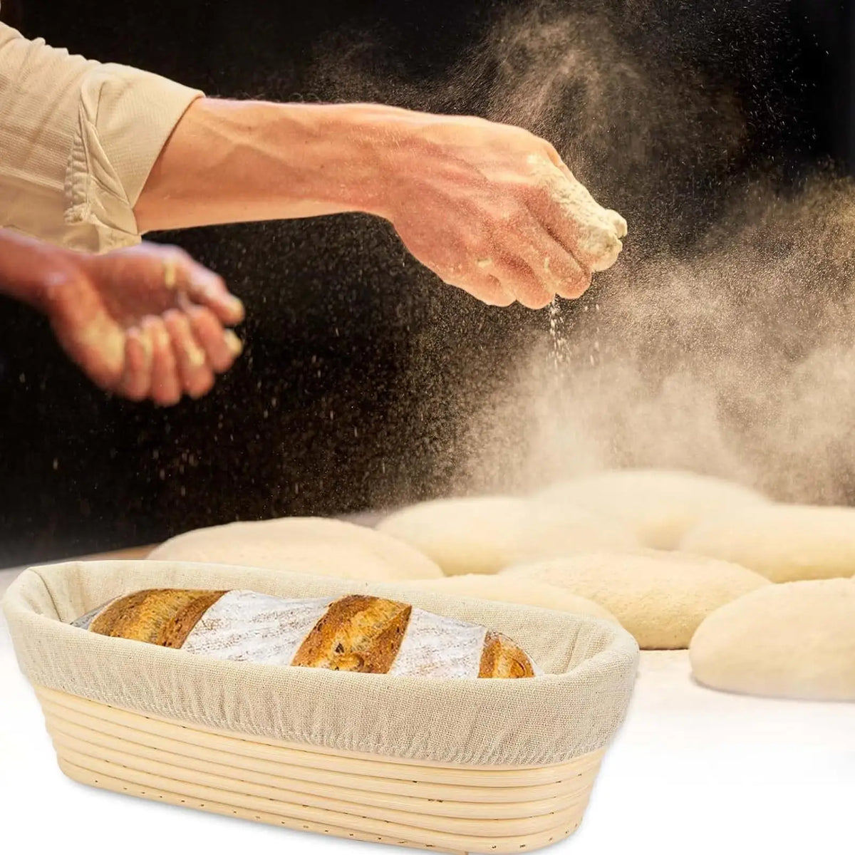 Rattan Bread Proofing Basket – Banneton for Artisan Bakers