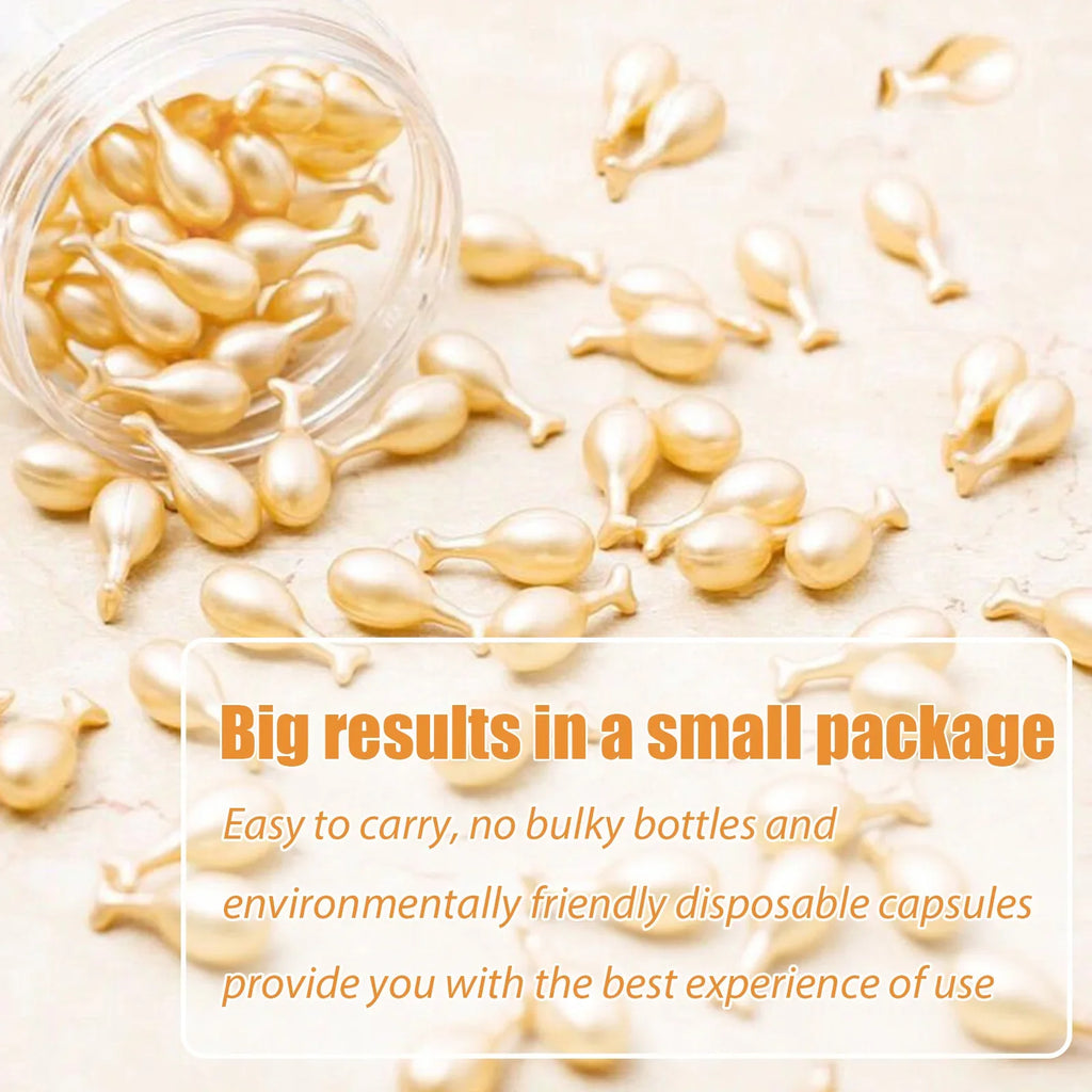 Fullerene Collagen Essence Capsules | Hyaluronic Acid Face Serum 50ct