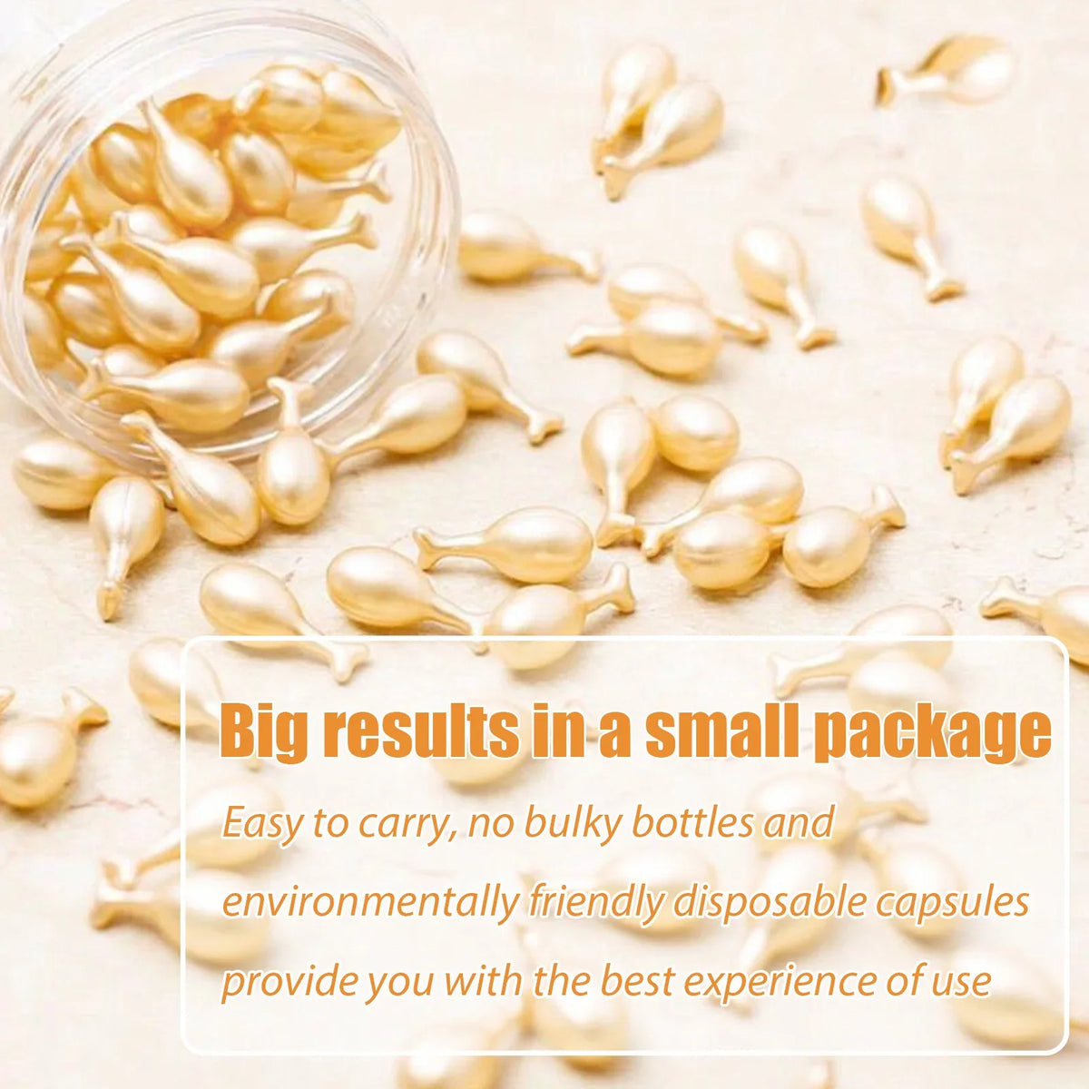 Fullerene Collagen Essence Capsules | Hyaluronic Acid Face Serum 50ct