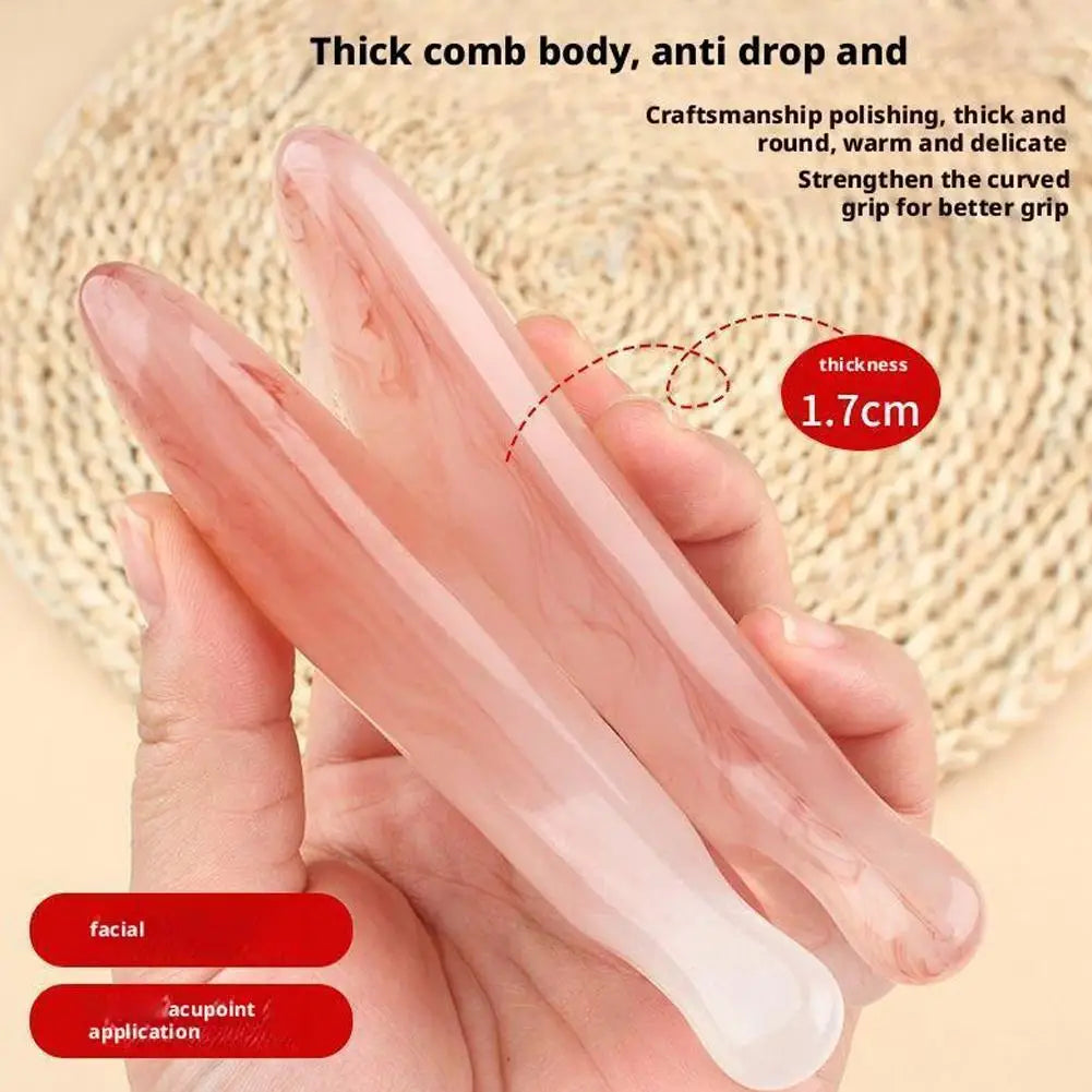 4-in-1 Scalp Comb Massager – Gua Sha Head, Face & Body Tool