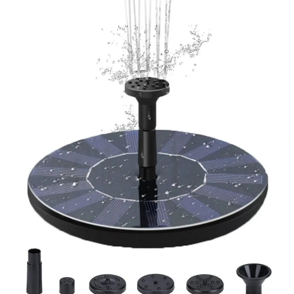 Solar Floating Fountain Pump 13/16/18cm – 6 Nozzles Included