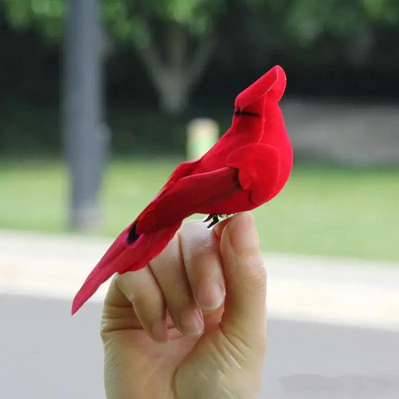 Artificial Feather Bird Clip – Realistic Home & Garden Décor
