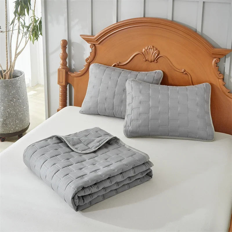 Quilt Bedding Sets Lightweight Soft Bedspread Coverlet Pillow Cases