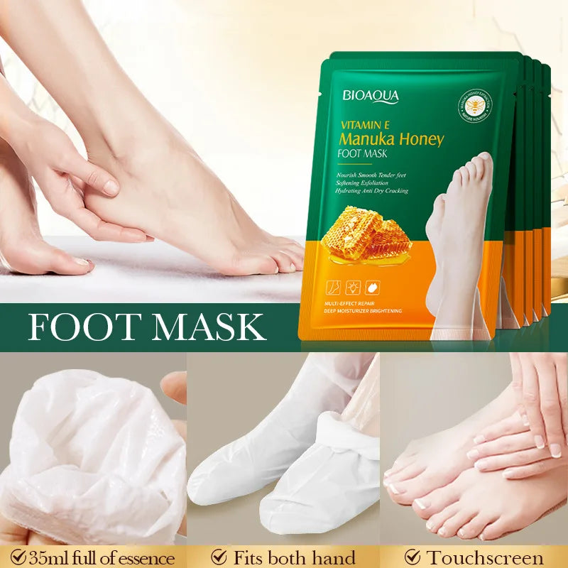 Vitamin E & Honey Foot Mask – Nourish, Soften & Smooth Feet