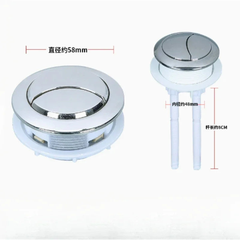 38 48 Universal Double Push Button Toilet Flush Tank Cover Switch