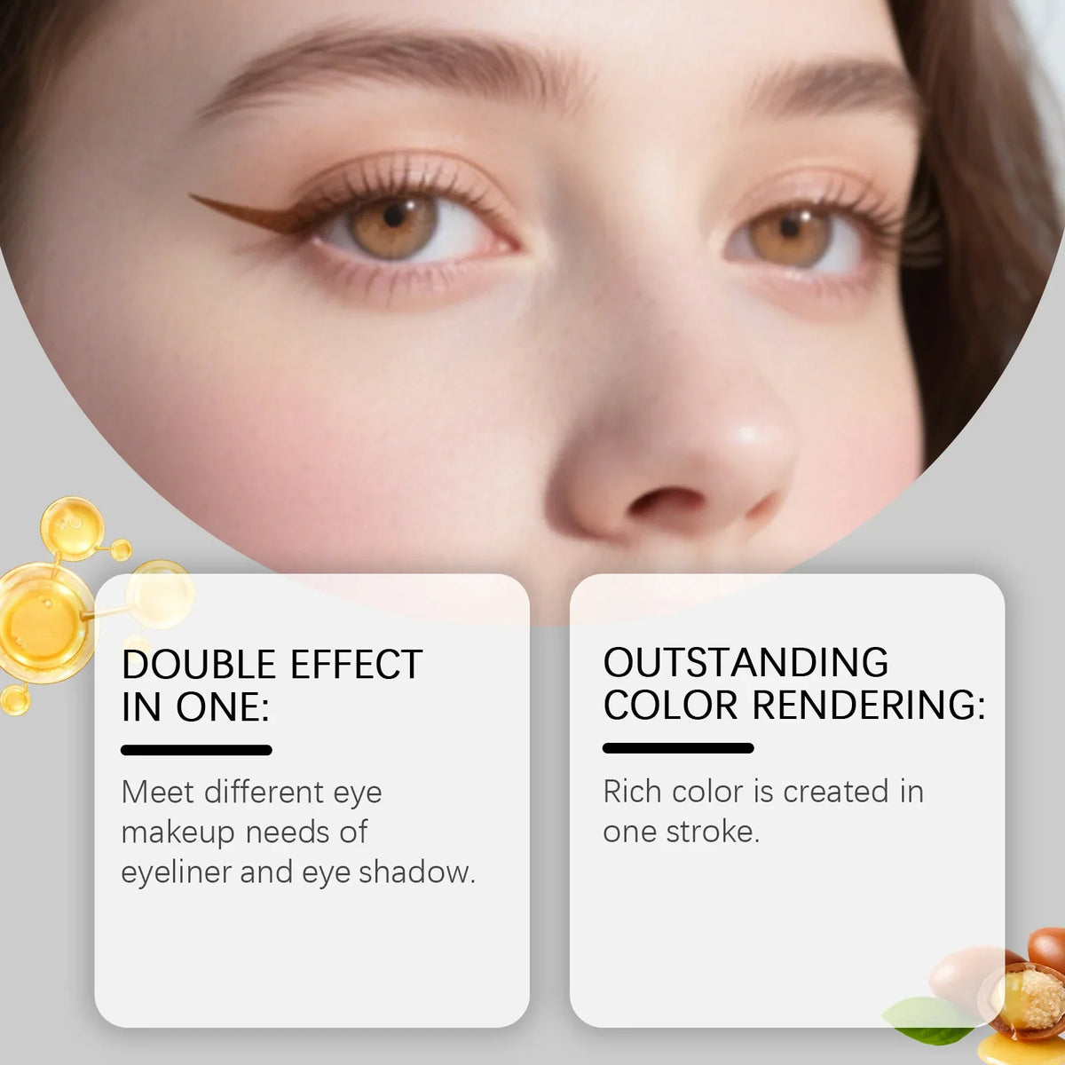 2-in-1 Waterproof Eyeshadow & Eyeliner Pen | 6 Colors