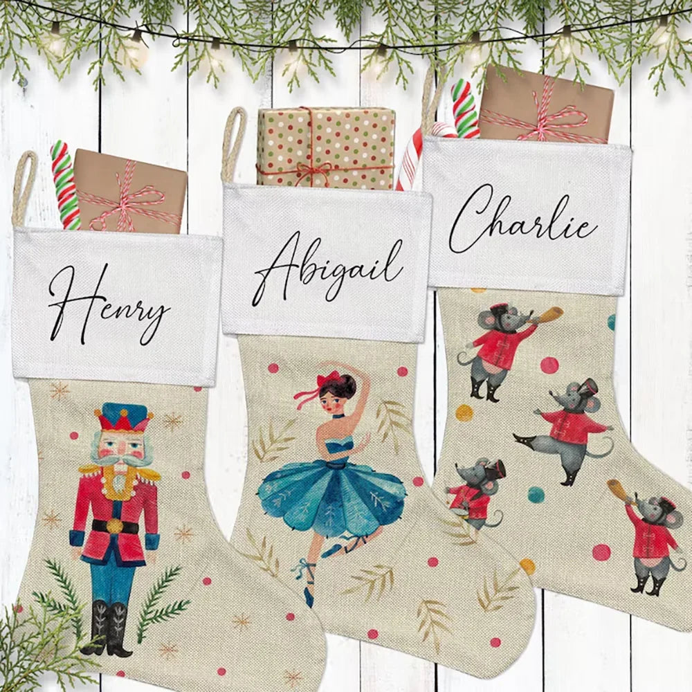Personalized Nutcracker Christmas Stocking | Custom Family Gift
