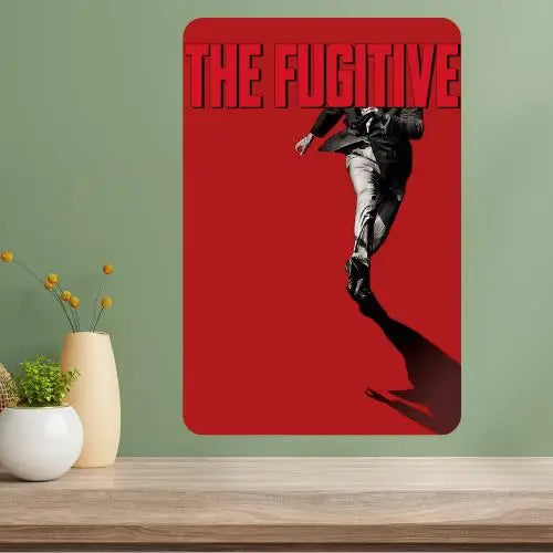 The Fugitive Classic TV Show Metal Poster Sign | Retro Wall Art