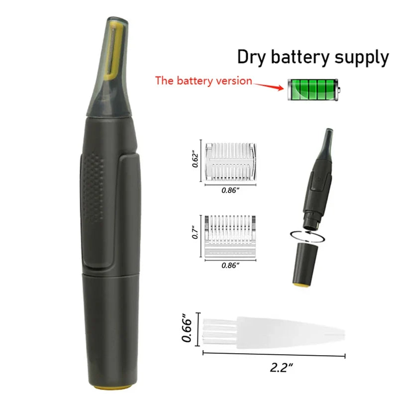Electric Nose, Ear & Eyebrow Trimmer – Waterproof Precision