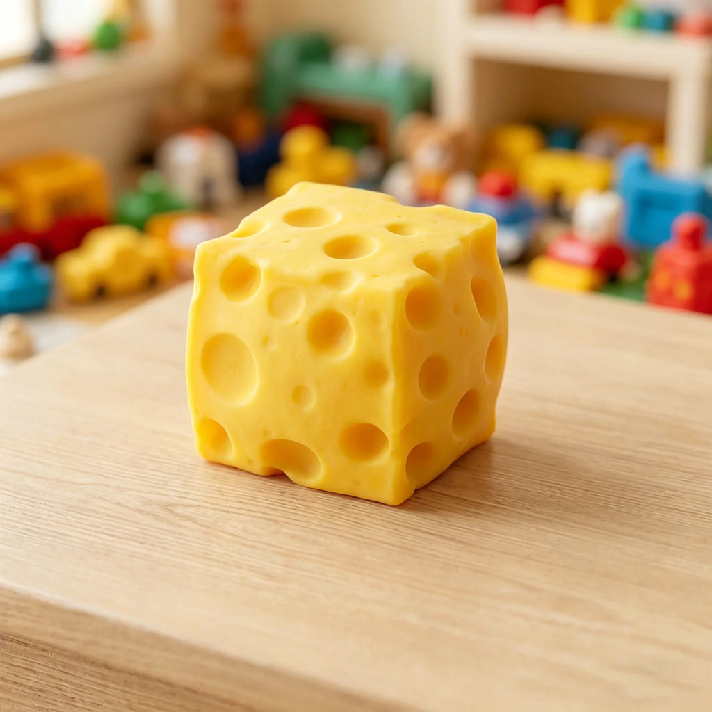 Cube Cheese Squishy Slow Rising Fidget Sensory Squeeze Toy