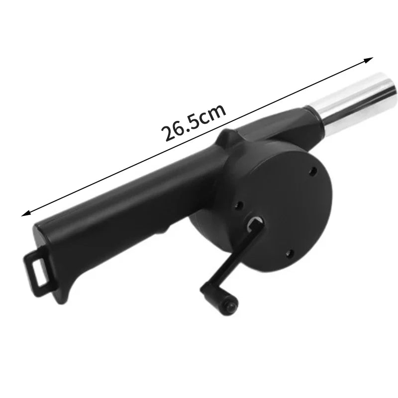 Barbecue Blower Small Manual Combustion Aid Hand Cranked Hair Dryer
