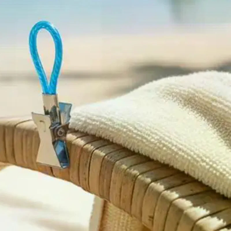 Colorful Stainless Steel Towel & Shower Curtain Clips