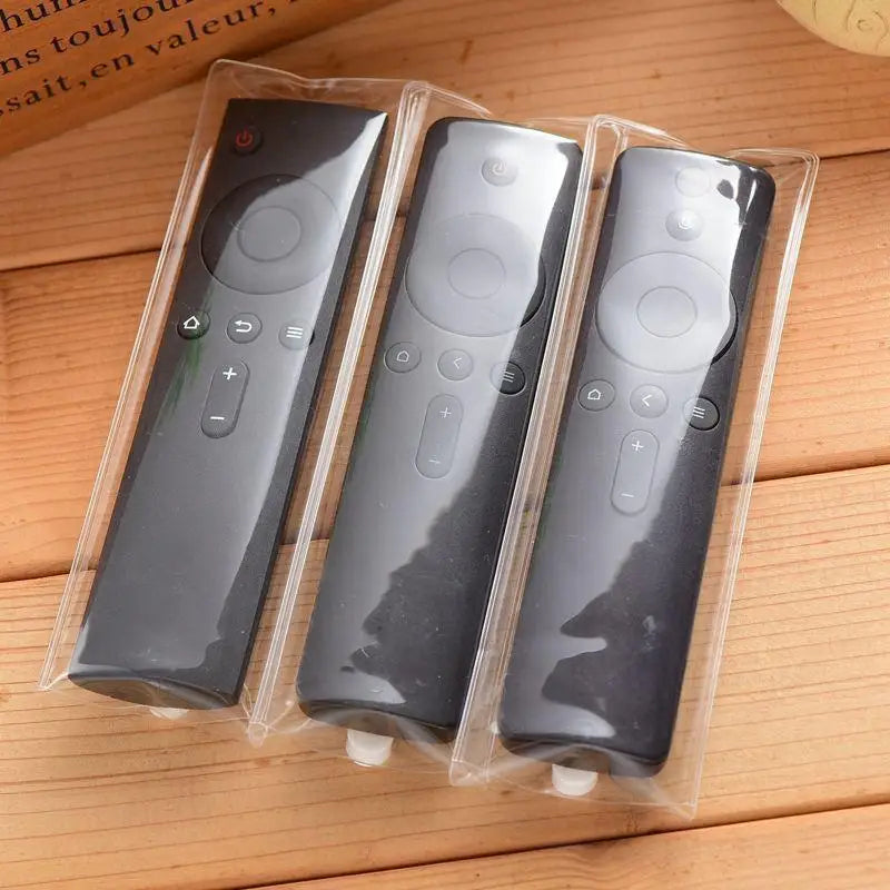 5 Remote Control Protective Cases Transparent PU Storage Bag
