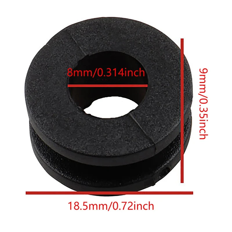 10Pcs Black Rubber Motorcycle Fairing Grommets – CBR GSXR ZX YZF