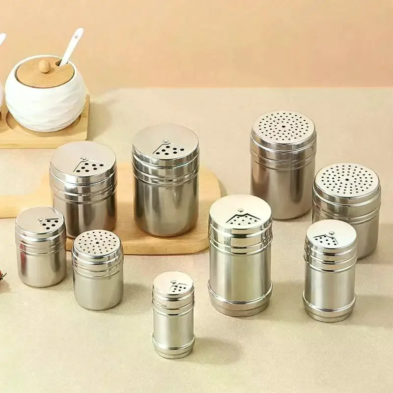 Stainless Steel Spice Shaker Jar – Adjustable, Rust-Resistant