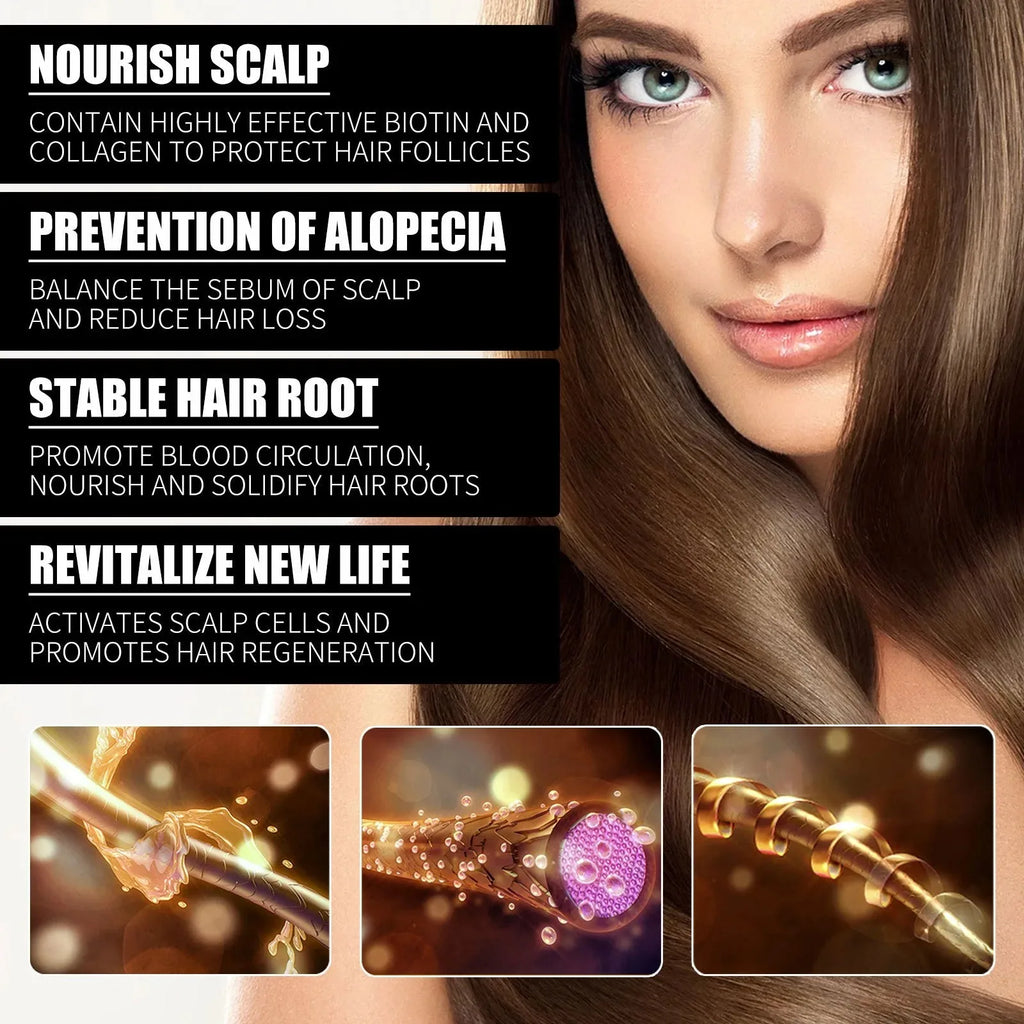 OUHOE Collagen B7 Vitamin Hair Essential Oil Moisturizes Softens Care