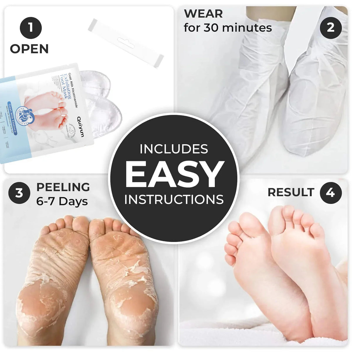 Exfoliating Foot Peel Mask Spa Socks – Smooth & Soft Feet