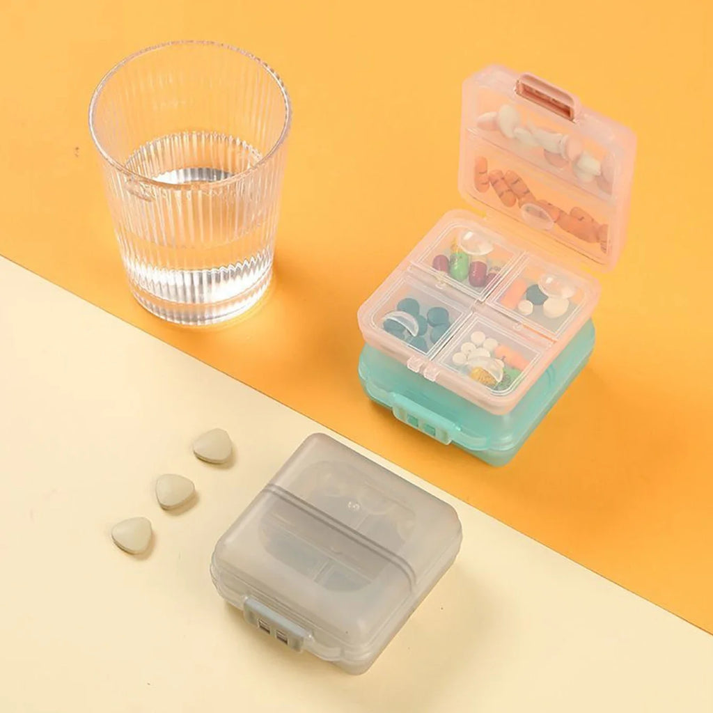Portable Double-layer Buckle Packaging Sealing 6-cell Drug